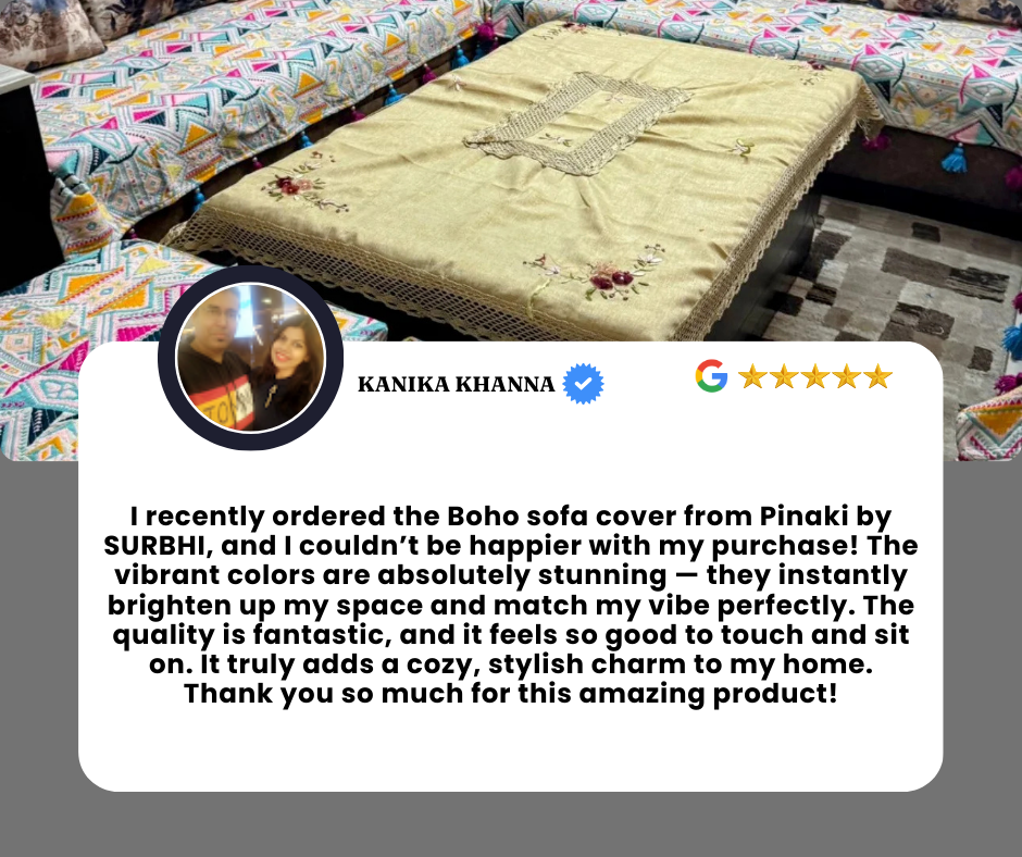 Best page to buy sofa throws, table runners, curtains, fridge covers and more stuffs..they have beautiful and impressive collections. Quality is amazing. I highly recommend them. Their products wi (2)