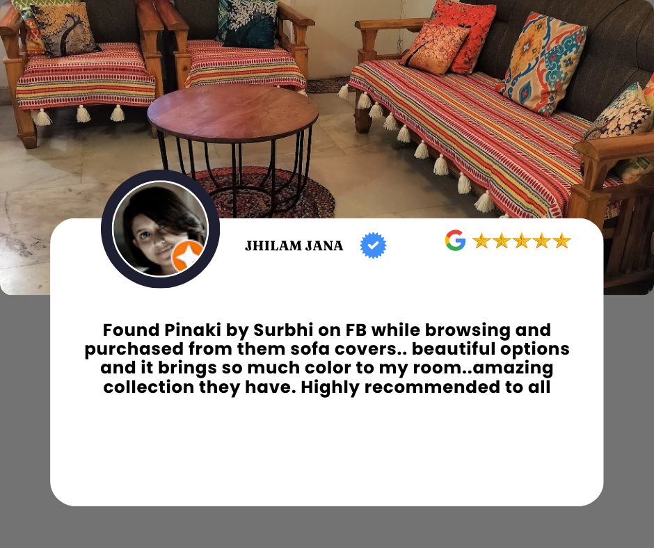 Best page to buy sofa throws, table runners, curtains, fridge covers and more stuffs..they have beautiful and impressive collections. Quality is amazing. I highly recommend them. Their products wi (3)