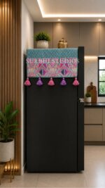Sky and Lavender Fridge Top with Pocket