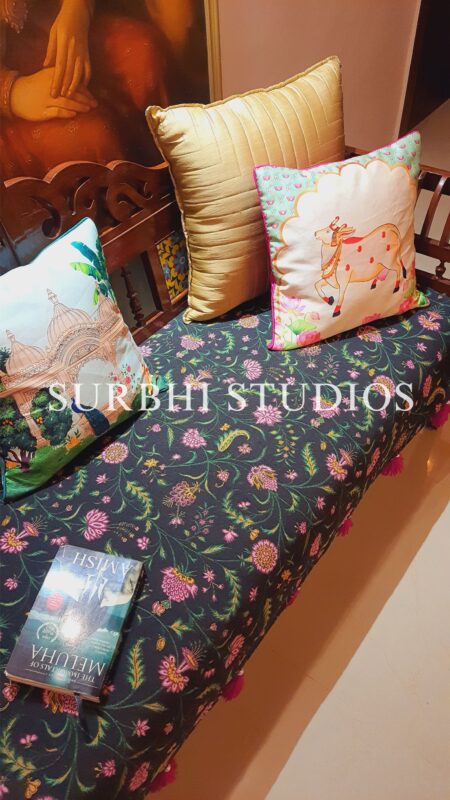 Black Fulwari Sofa Throw
