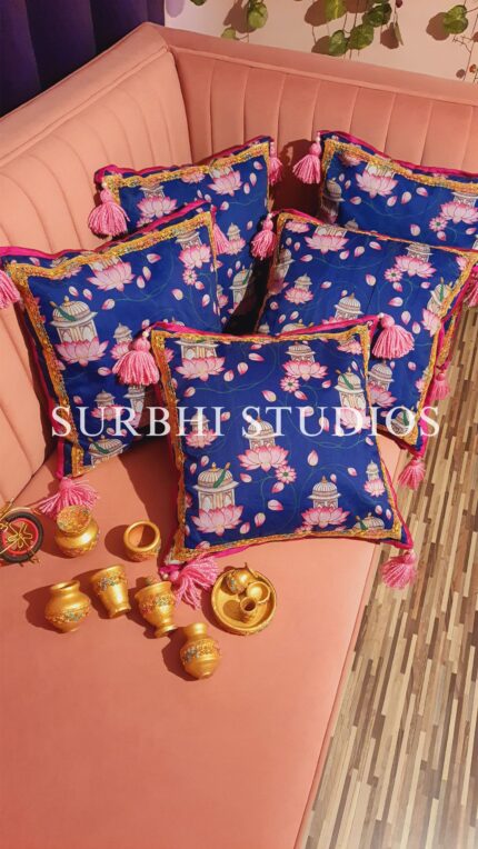 Mor Jharokha Cushion Cover