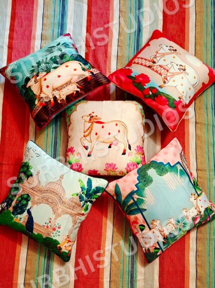 Vrindavan Cushion Cover